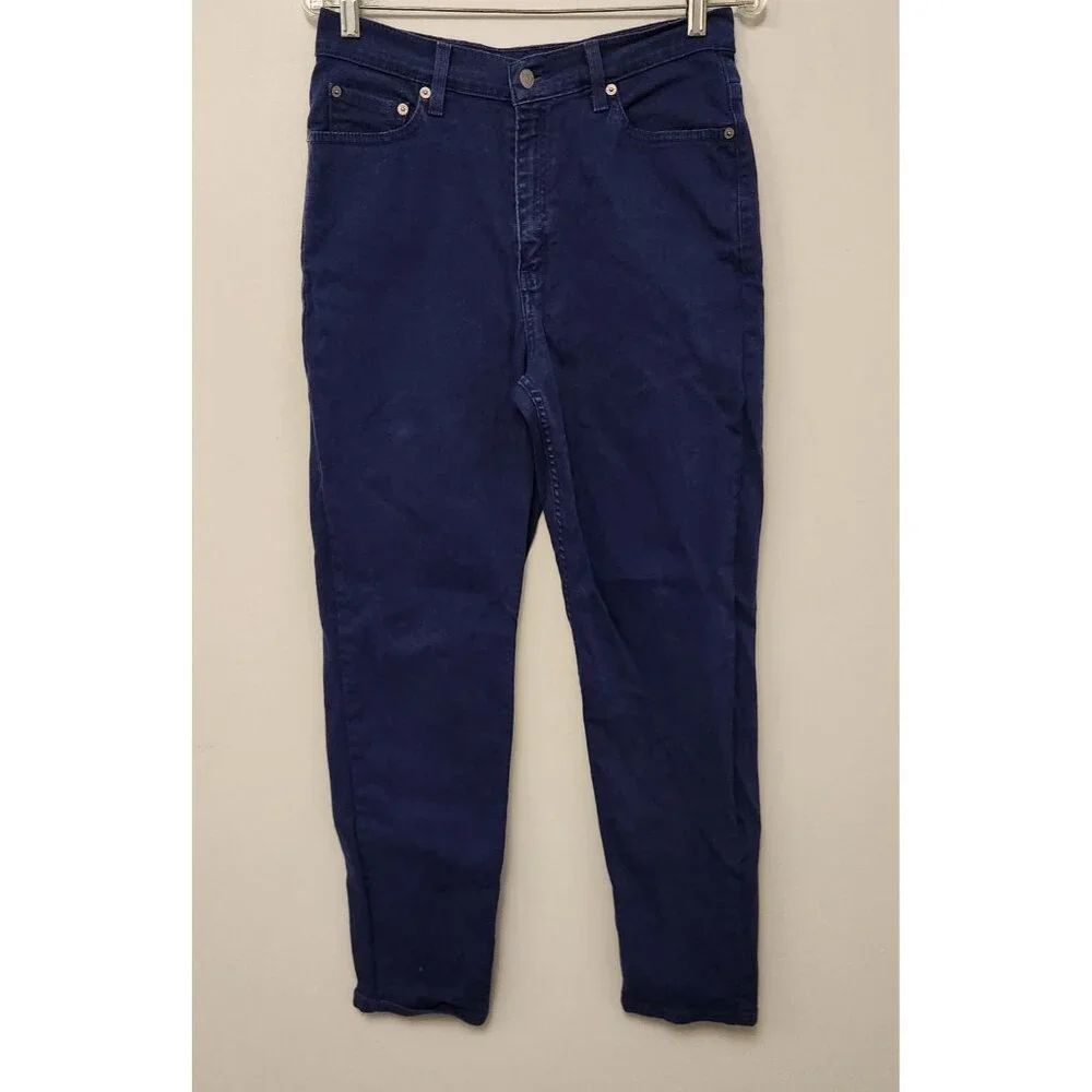 Levis 512 Jeans Vintage‎ Slim Fit Tapered 90s Y2K Blue Indigo Womens 10M 29x30